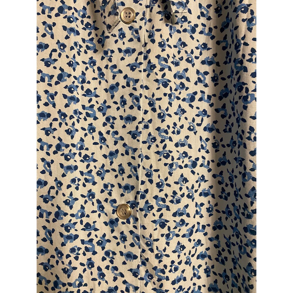 SpringTime Duster/Night wear  Blue Floral Size Small - Picture 3 of 7